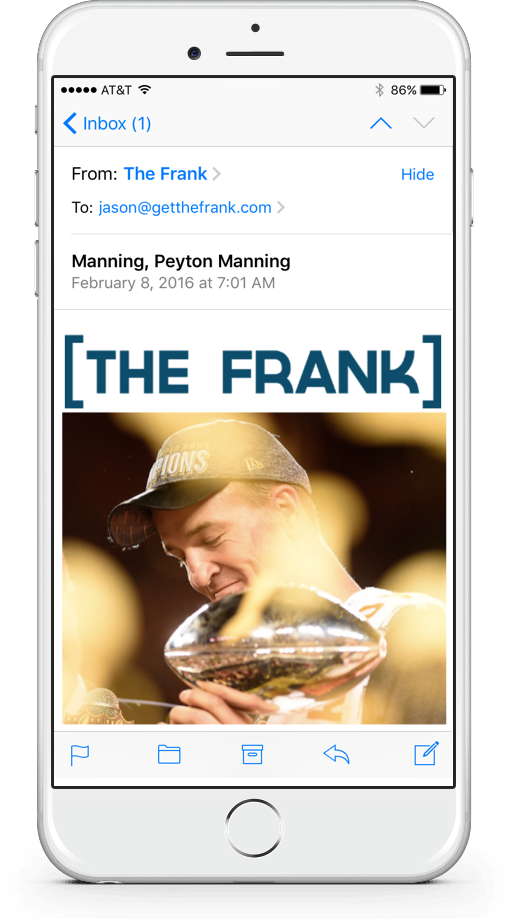 the frank on iphone